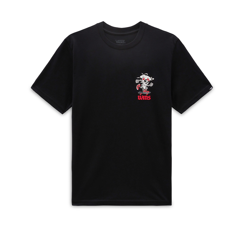 T-Shirt Vans Bambino Pizza Skull Tee Nero