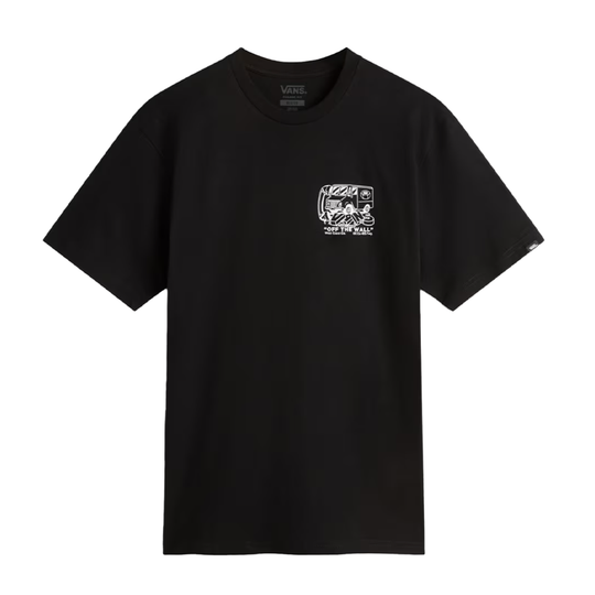 T-Shirt Vans Next Stop Tee Nero