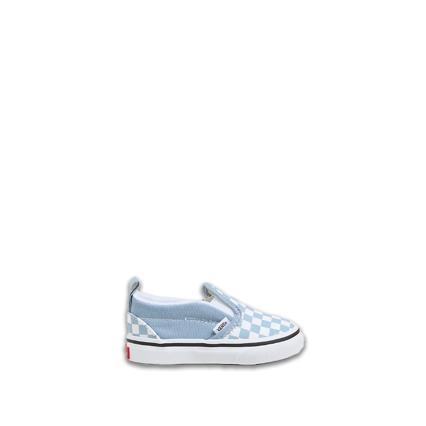 Sneakers Vans Bambino Slip On Checkerboard Celeste