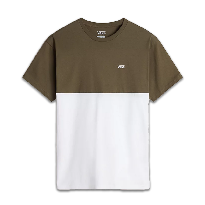 T-Shirt Vans Colorblock Tee Bianco/Verde