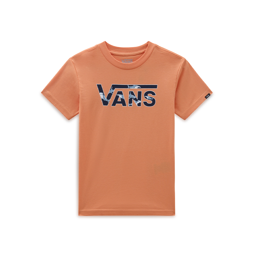 T-Shirt Vans Bambino Classic Logo Fill Tee Arancio