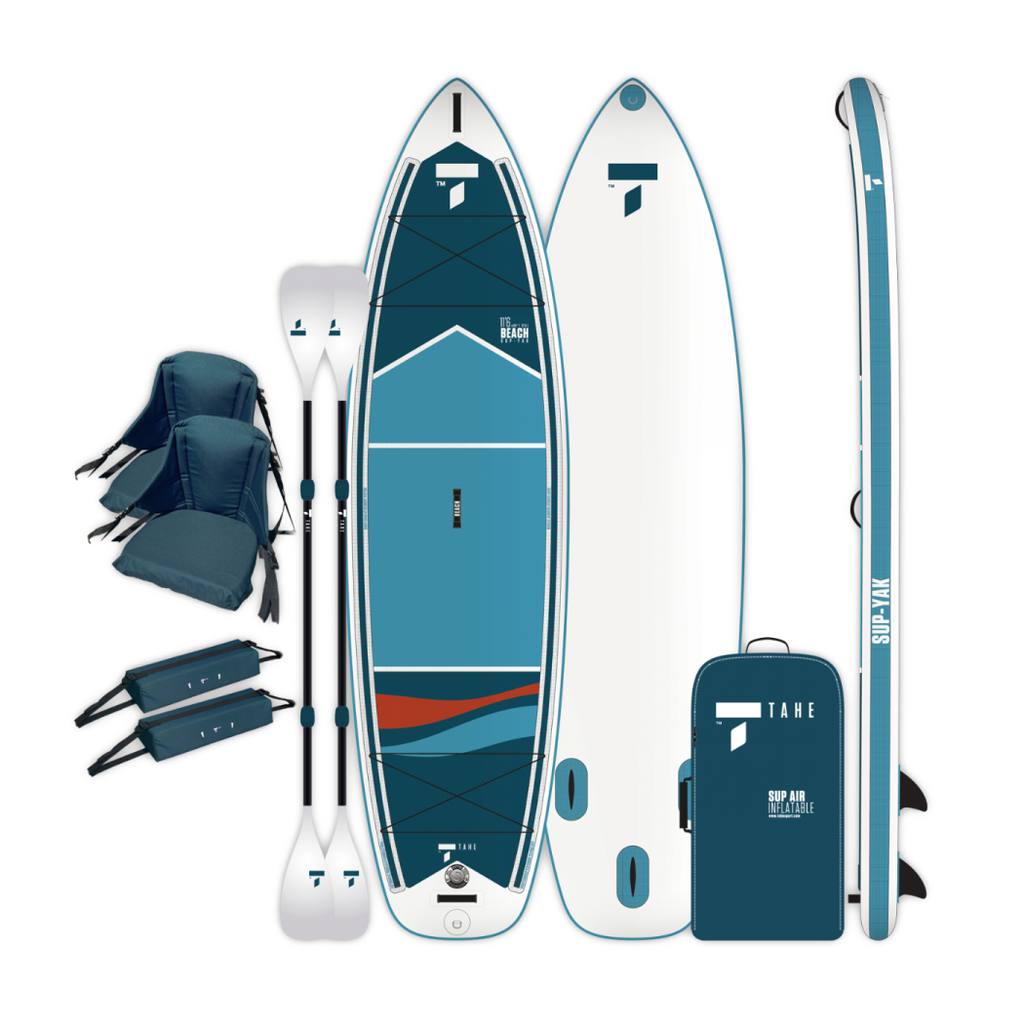 Surfplank Sup Gonfiabile Tahe 11’6” Strand-Sup-Yak + Kajak-Set