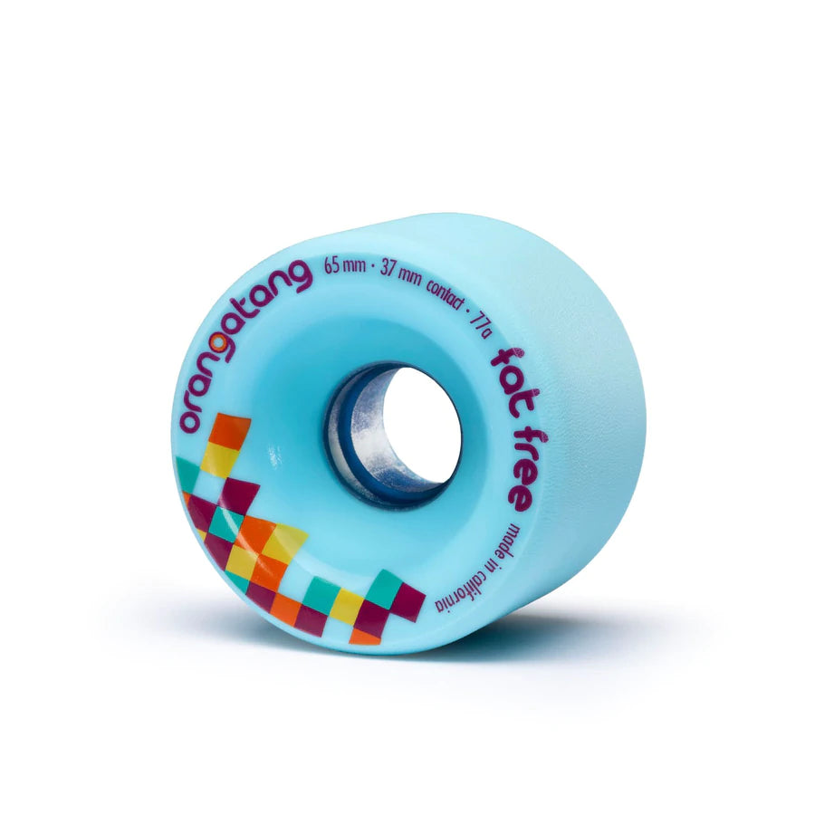 Ruote Skate Orangatang Fat Free 65mm Bleu