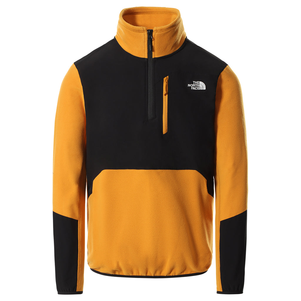 The North Face Glacier 1/4 Zip Gelbes Fleece für Herren