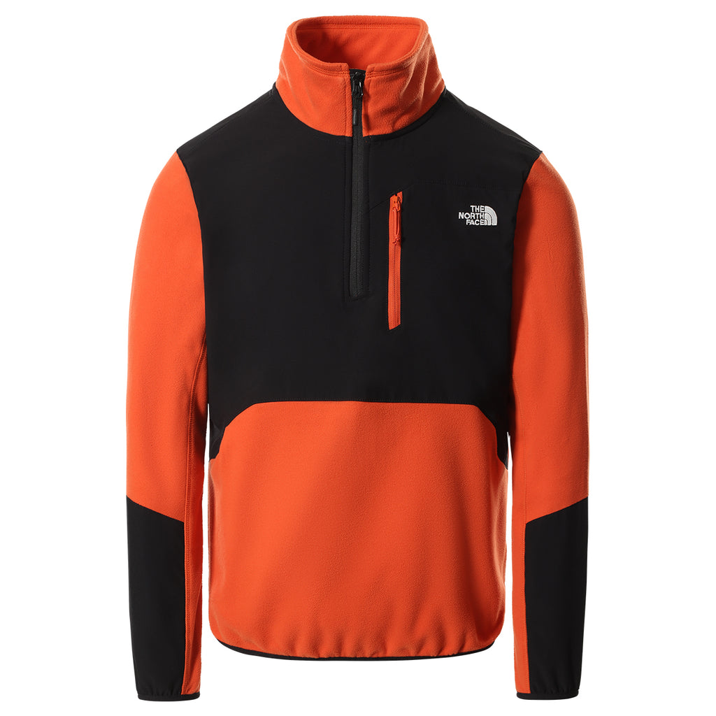 Pile The North Face Uomo Glacier 1/4 Zip Arancio