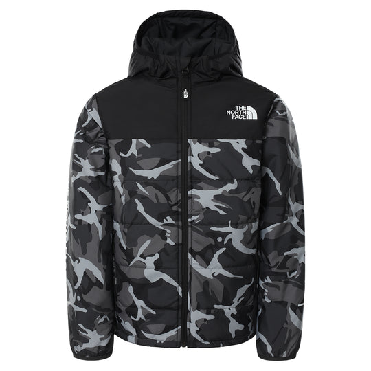 The North Face Child Reactor Camo Black Down Jacket