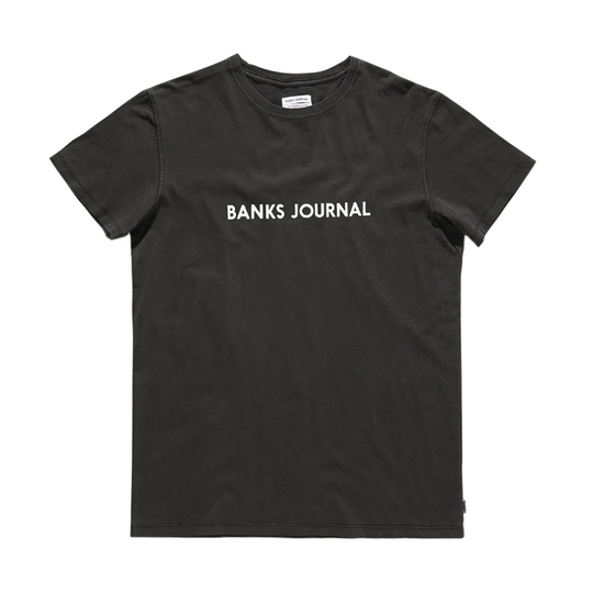 T-Shirt Banks Journal Label Nero