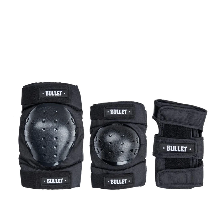 Protezioni Skate Bullet Padset Combo Adulto Nero