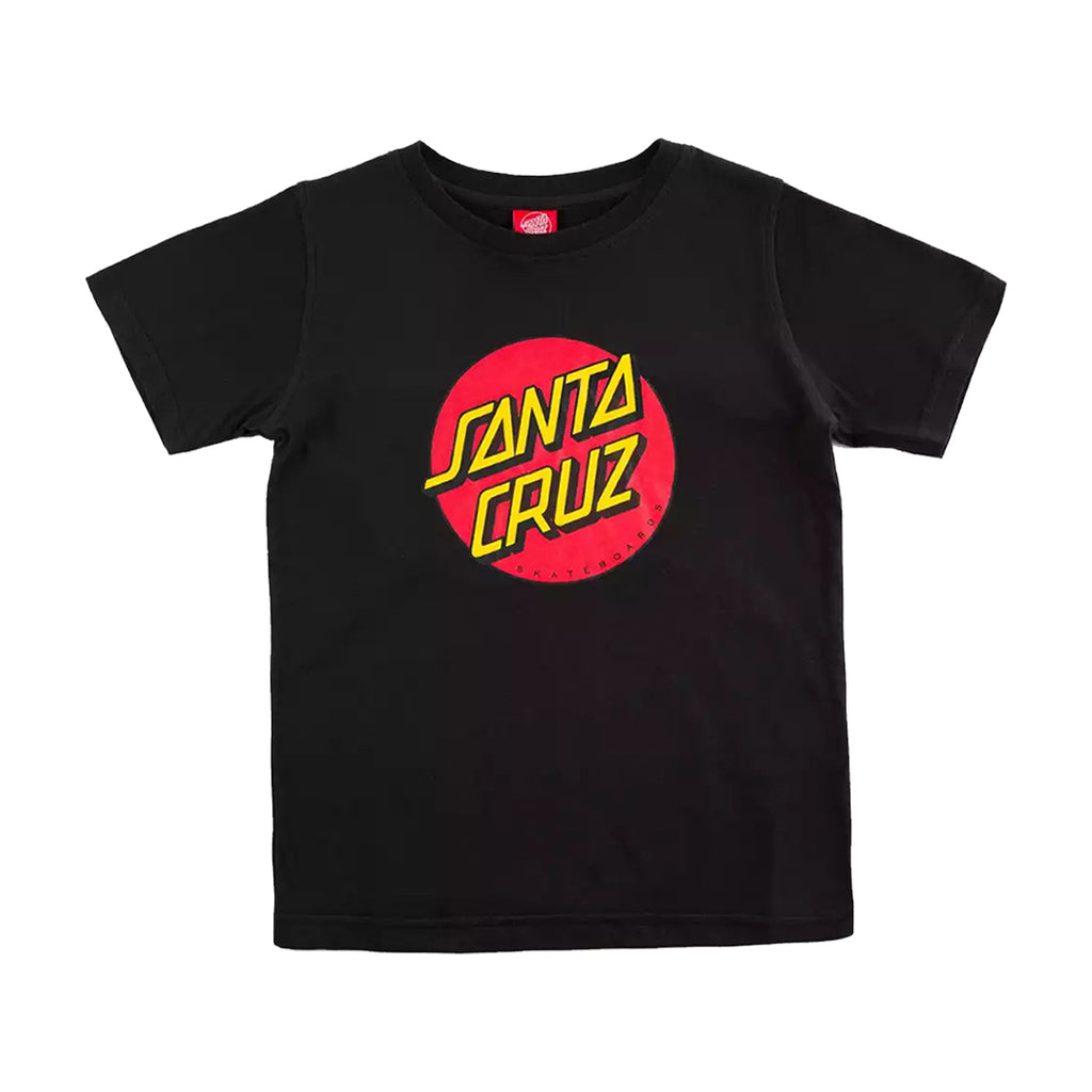 T-shirt Santa Cruz Bambino Classic Dot Nero