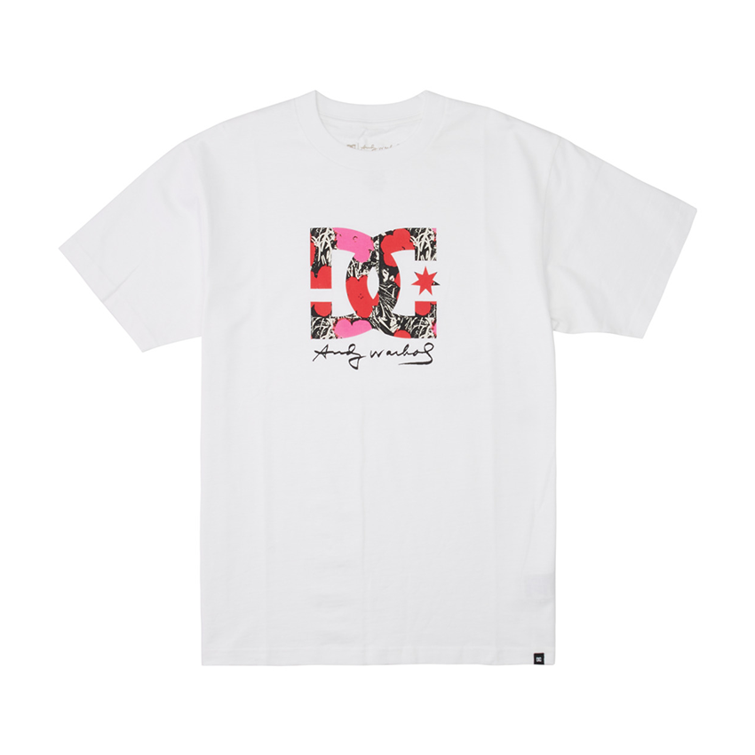 T-Shirt Dc Shoe x Andy Warhol Flower Series Bianco