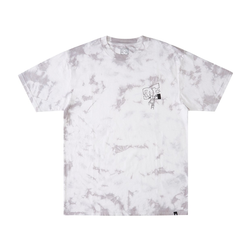 T-Shirt Dc Fill In Hss Tye Dye Bianco