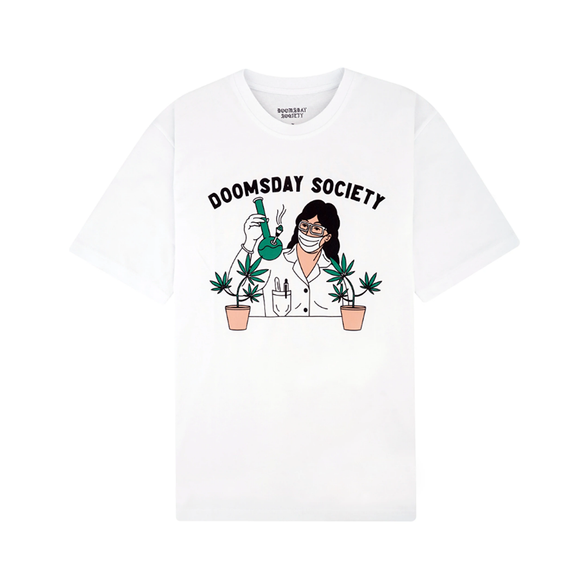 T-Shirt Doomsday Analyse Bianco