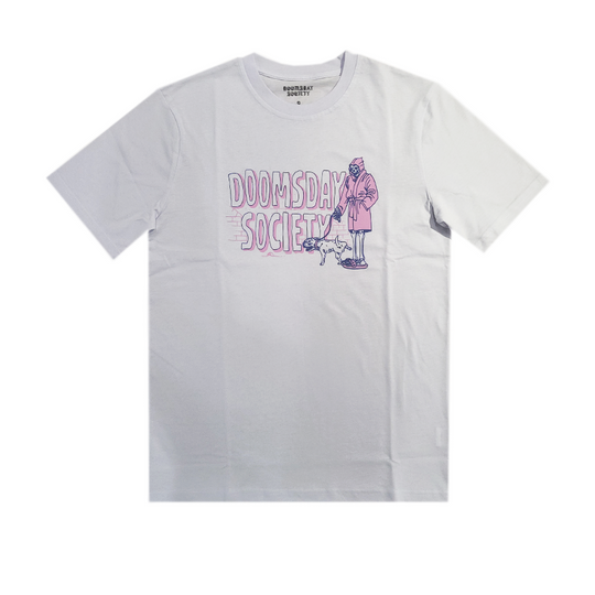 T-Shirt Doomsday Life Sucks Tee Bianco