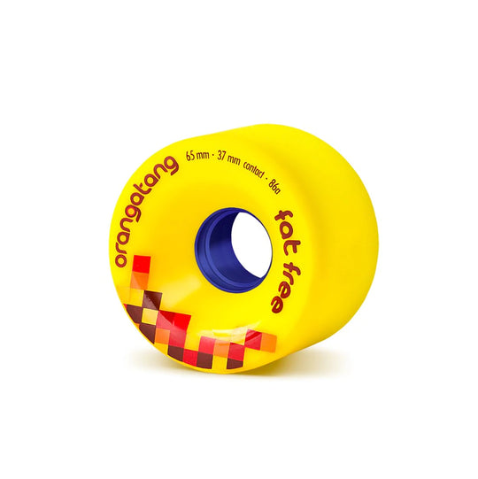 Orangatang Fat Free Skate Wheels 65mm Yellow