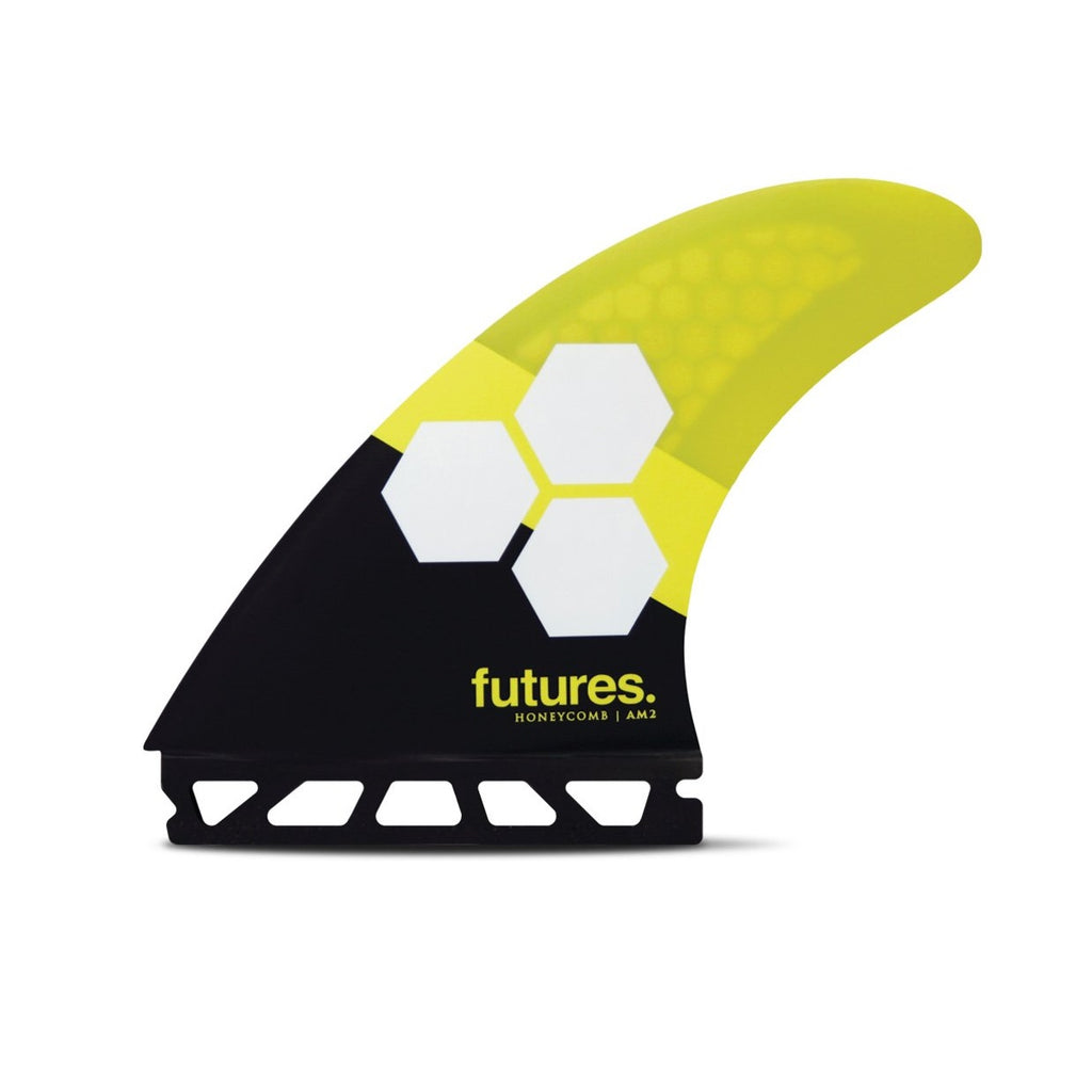 Pinne Surf Futures Fins AM2 Honeycomb Gialle 