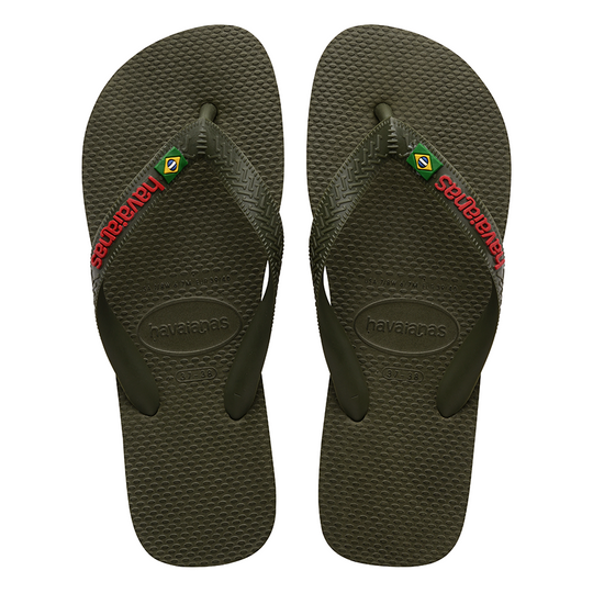 Infradito Havaianas Brasil Logo Grün