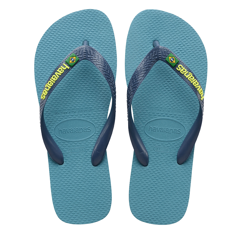 Infradito Havaianas Brasil Logo Bleu Nautique