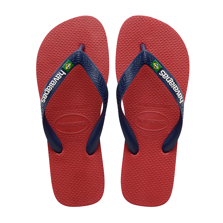 Infradito Havaianas Brasil Logo Rosso