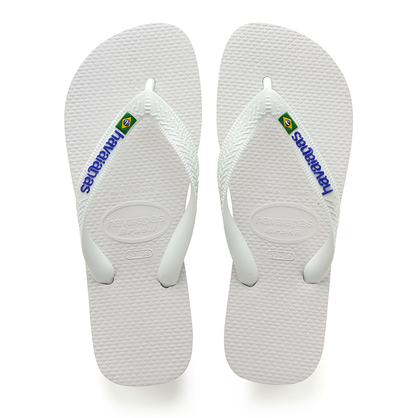 Infradito Havaianas Brasil Logo Bianco su Liquido Store