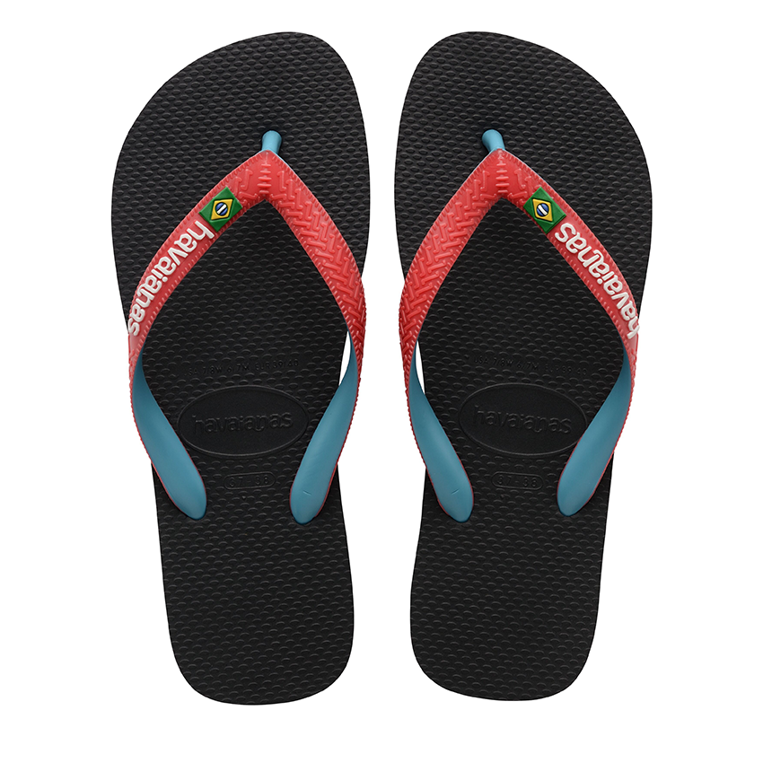 Infradito Havaianas Brasil Mix Nero and Rosso