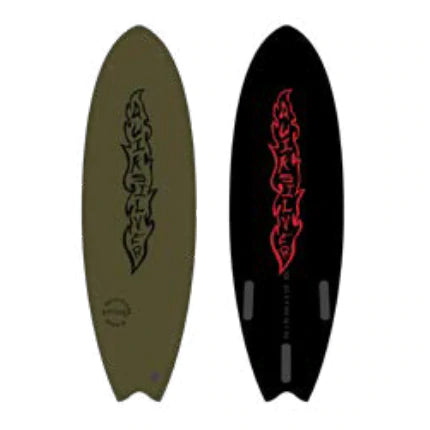 Surfboard da Surf Softboard Quiksilver Bat 6'0" Green