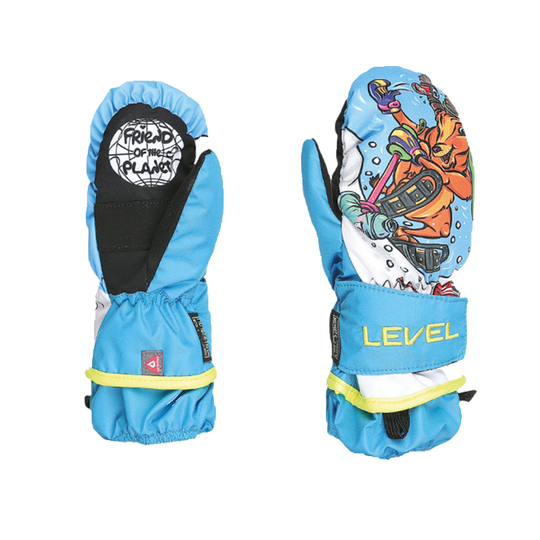 Moffola Snow Level Junior Animal Mitt Azzurro