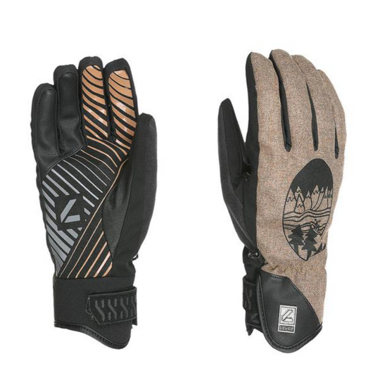 Snow Level Suburban Braune Handschuhe