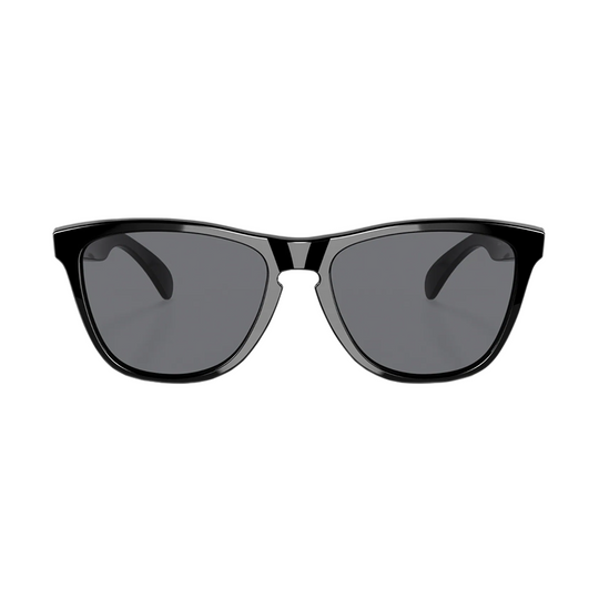Oakley Frogskins Polished Black Gray Sunglasses