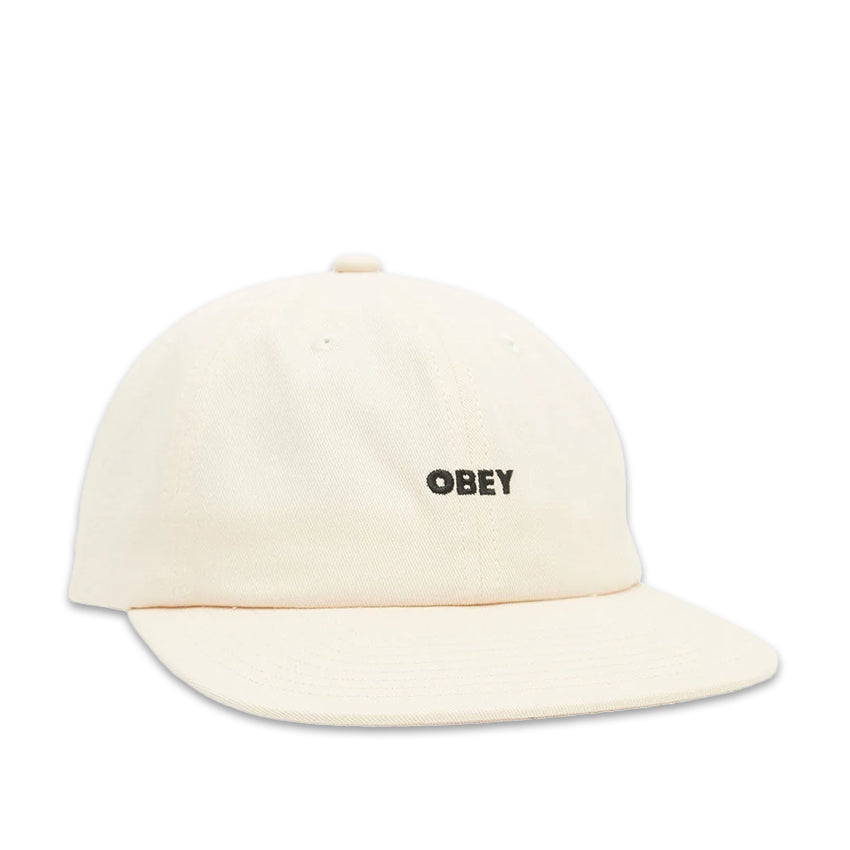 Casquette Obey Bold 6 Panel Blanc