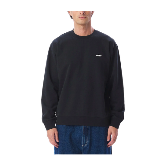 Felpa Obey Bold Crew Nero