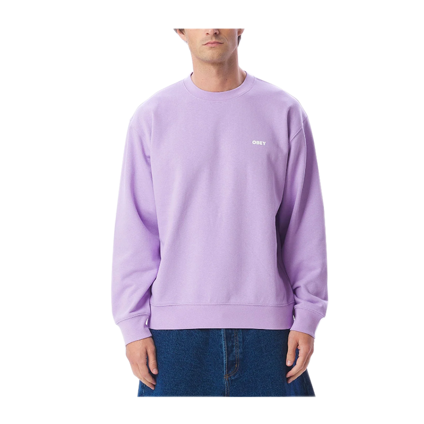 Obey Bold Crew Sweatshirt Purple