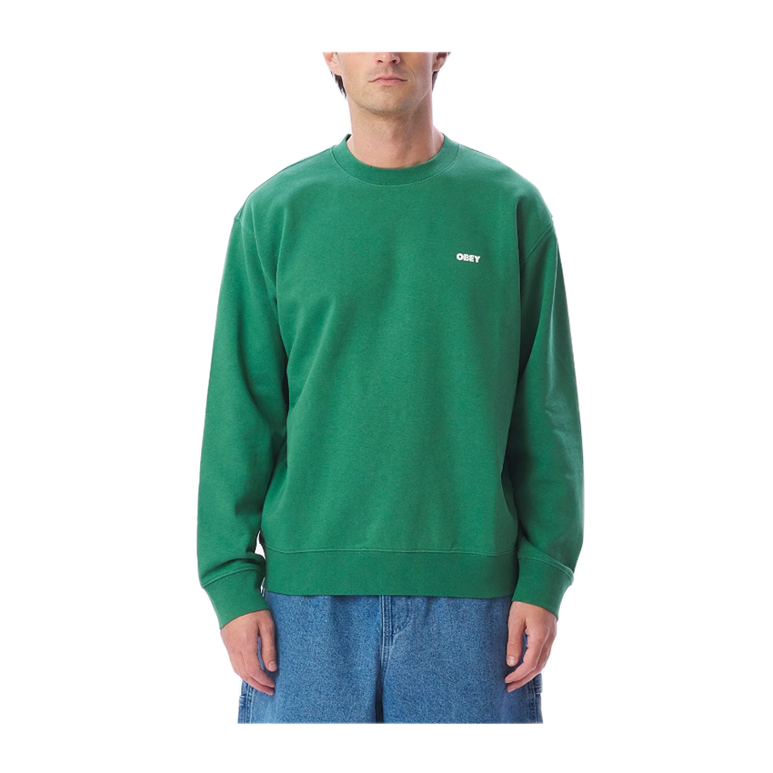 Obey Bold Crew Grünes Sweatshirt