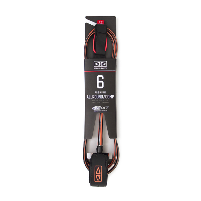 Leash Ocean & Earth Allround Comp One XT 6’ Corallo