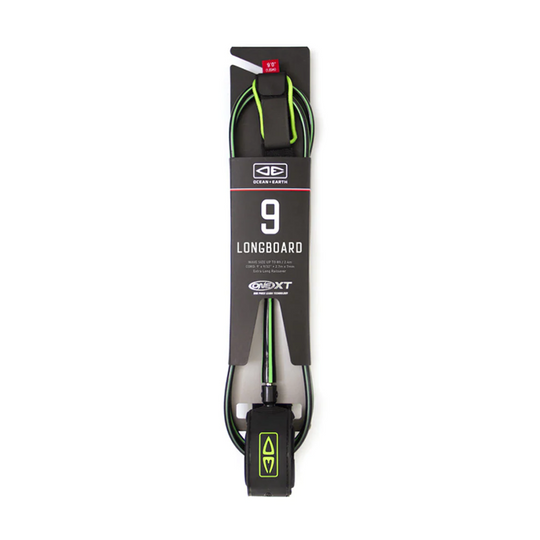 Leash Surf Ocean & Earth One XT 9’ Lime
