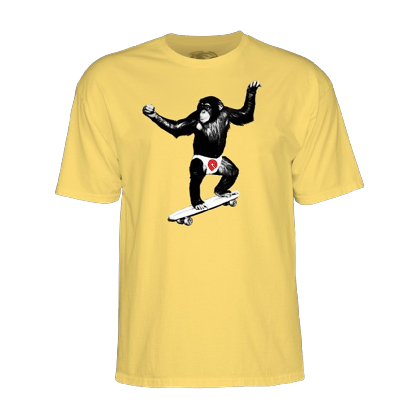 T-shirt Powell Peralta Skate Chimp Giallo