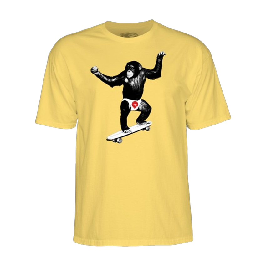 T-Shirt Powell Peralta Skate Chimp Giallo