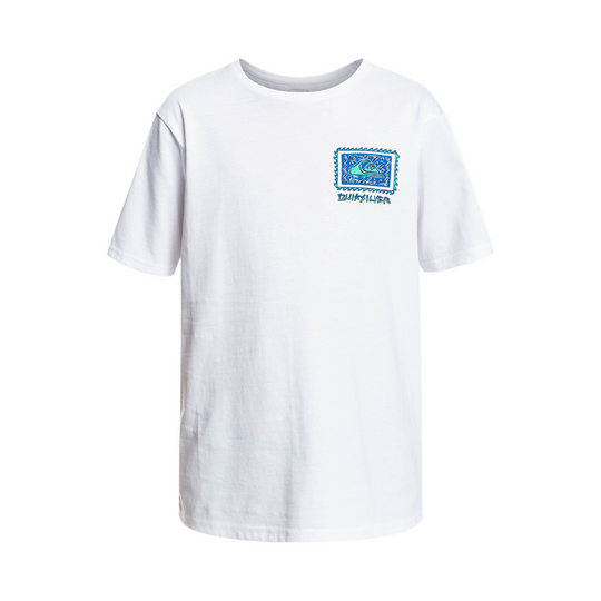 T-Shirt Quiksilver Jr Radical Roots Bianco