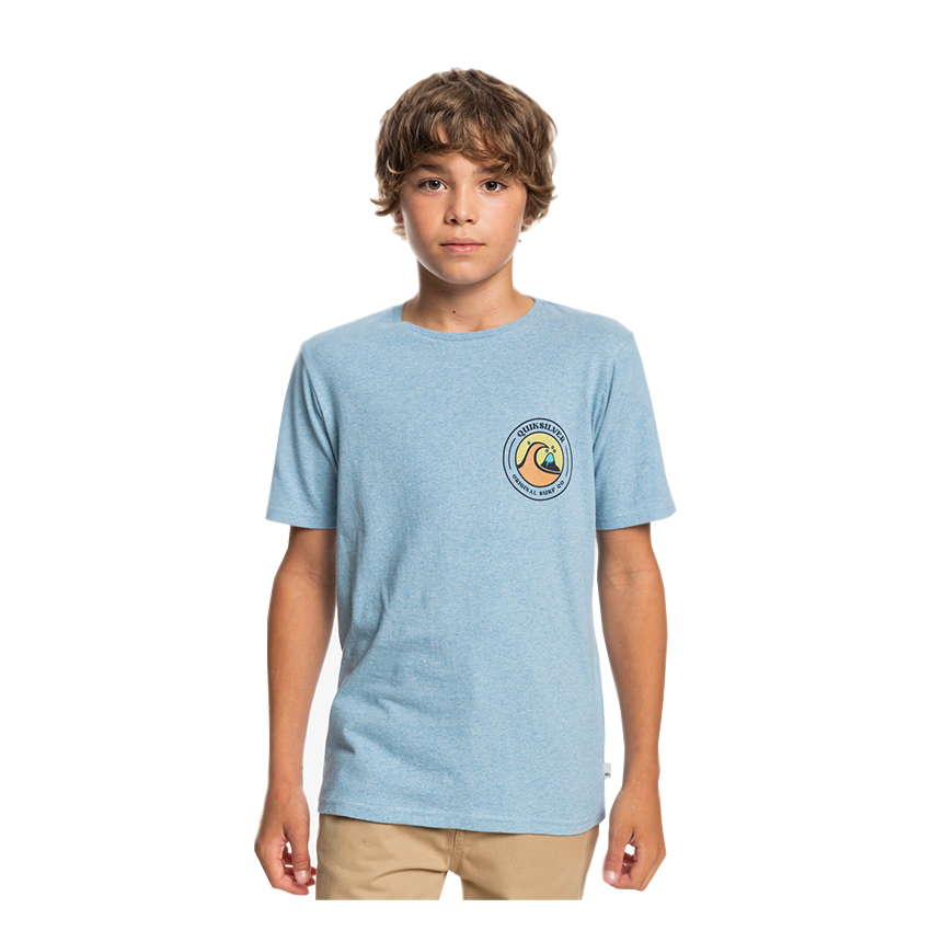 T-Shirt Quiksilver Jr Closed Bubble Ceruleo