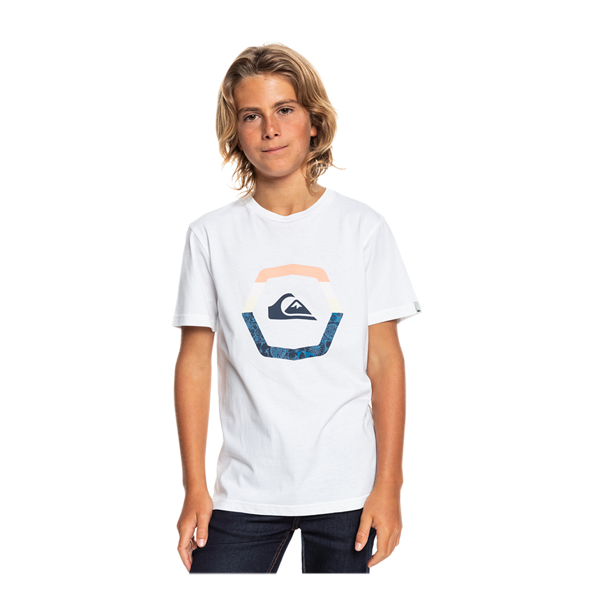T-Shirt Quiksilver Jr Up Rise White