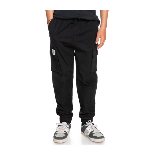 Pantalone Quiksilver Jr Back To Cargo Nero