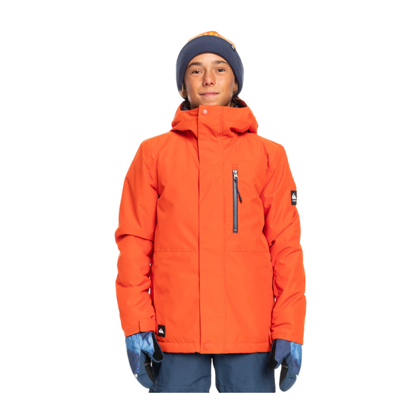 Giacca da Snowboard Quiksilver Mission Solid Youth Jr Arancione