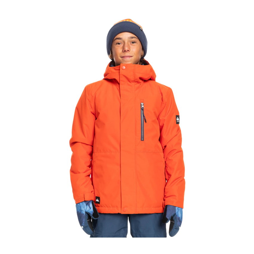 Quiksilver Mission Solid Youth Jr Snowboard Jacket Orange