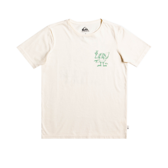 T-Shirt Quiksilver Jr Hidden Message Bianco