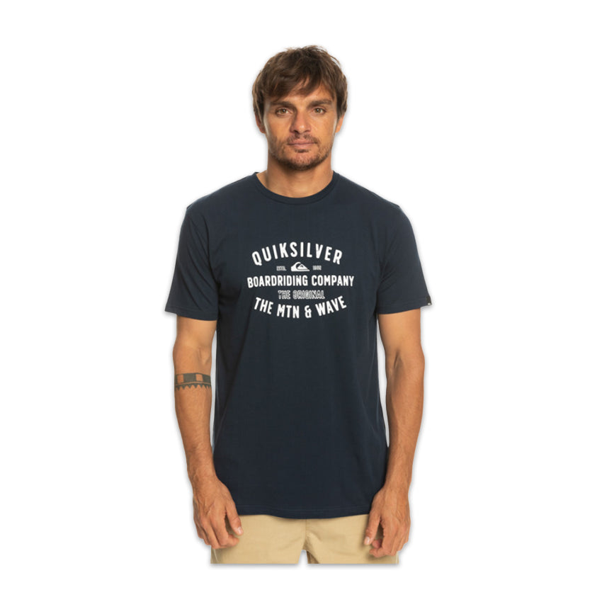 T-Shirt Quiksilver Surf Lockup Bleu