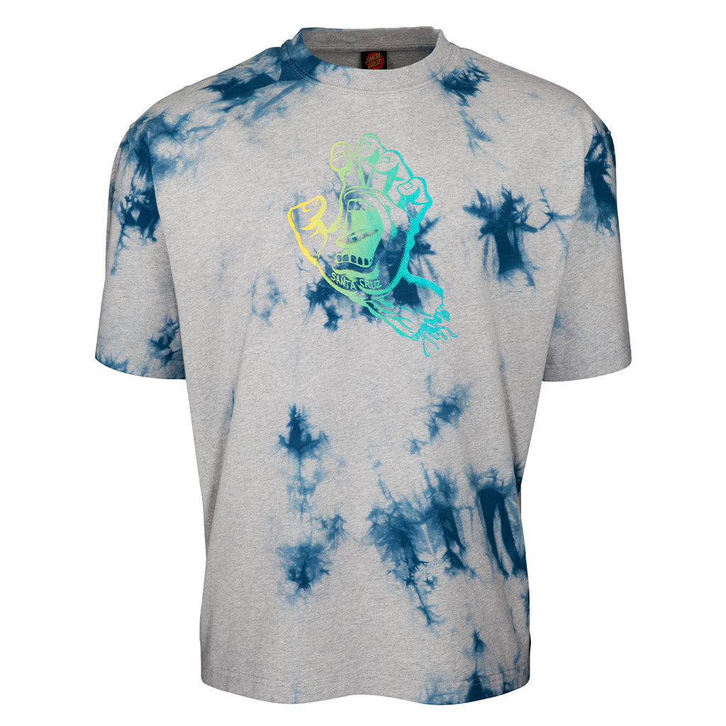 T-Shirt Santa Cruz Outline Fade Hand Grigio