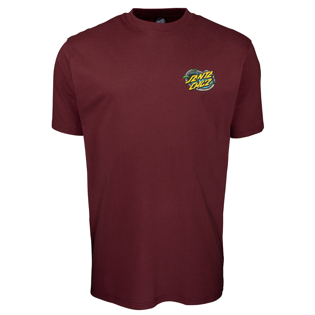 T-Shirt Santa Cruz Pool Serpent Bordeaux