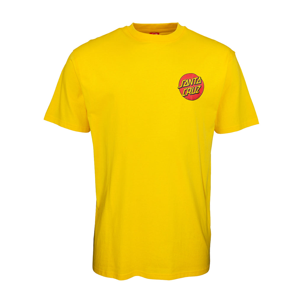 T-shirt Santa Cruz Classic Dot Gialla