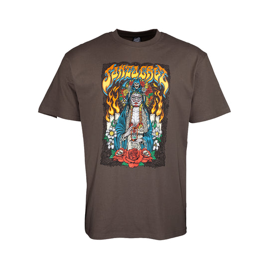T-shirt Santa Cruz Santa Muerte Nero Lavato