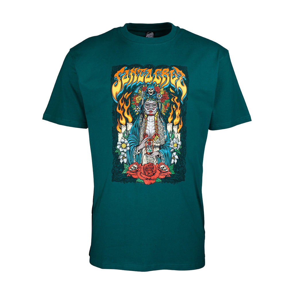 T-shirt Santa Cruz Santa Muerte Petrolio