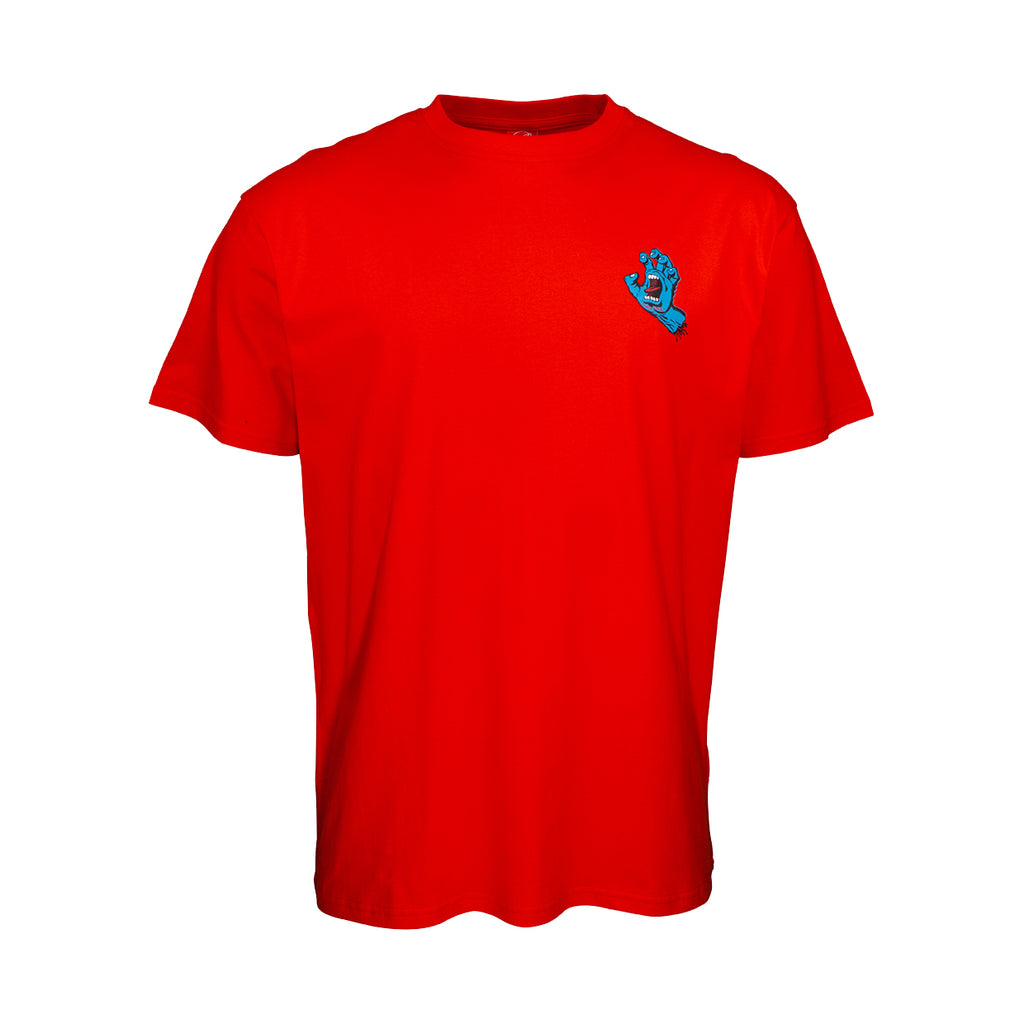 T-Shirt Santa Cruz Screaming Hand Rosso